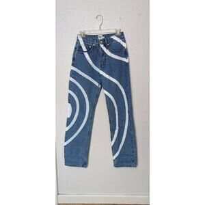 Princess Polly Sarah Denim High Waisted Straight Leg Jeans sz 2
